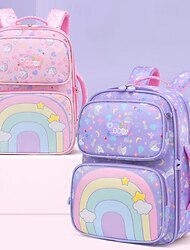 Zaino unicorno arcobaleno per ragazze con grande capacità – zaino scolastico leggero e impermeabile per studenti delle elementari, ideale per l'uso quotidiano e per i viaggi
