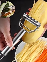 2 db rozsdamentes acél zöldséghámozó &vágó – többcélú konyhai eszköz burgonyához, gyümölcsökhöz &több, éles pengéjű szeletelő az étkezés előkészítéséhez, ideális hálaadáskor &karácsonyi ajándék