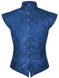 ロココ調 ヴィクトリアン ルネッサンス ベスト プリンス 貴族 ジャカード 仮装 男性用 ハロウィーン カーニバル 性能 LARP レンフェア 成人 ベスト