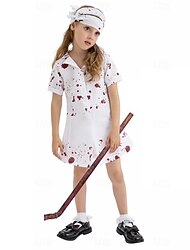 Zombie Infermieri / e Halloween Vestito Costume di fantasia Silent Hill Orrore Costume Spaventoso Bambini Ragazze Halloween Carnevale Performance Feste Costumi di Halloween facili Vestirsi