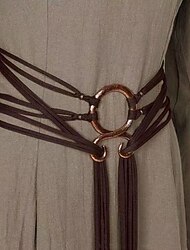 Retro / vintage Medeltida kostymer Renässans Midjeskärp Viking Celtic Knight Ranger Maskeradkläder Unisex Halloween Karnival Prestanda LARP Ren Faire Vuxen Skärp Alla årstider