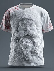 Natale Per uomo Babbo Natale Maglietta Manica Corta maglietta Stampa 3D Girocollo Camicia Quotidiano Designer Artistico Vacanza Feste Streetwear Rosso 3 Bianco Rosso Tutte le stagioni Abbigliamento S Natale Per uomo Babbo Natale Maglietta Manica Corta maglietta Stampa 3D Girocollo Camicia Quotidiano Designer Artistico Vacanza Feste Streetwear Rosso 3 Bianco Rosso Tutte le stagioni Abbigliamento S
