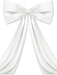 קישוטי קשתות סרט ורוד גדולות לחג המולד קישוטי עץ חג המולד קשת סרט 24x40 אינץ' לחדר קוקטייל, יום הולדת, תלייה על קיר, ילדת בלט ועיצוב חג