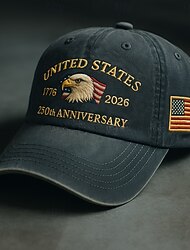 250. Évfordulós USA Sapka Egyesült Államok Baseball Sapka Vintage Hímzett Sapka 250 Év Amerikai Évfordulós Sapka Sas Hazafias Hímzés Félévforduló