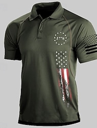 Hombre Camiseta Camisas de polo Camiseta para senderismo Manga Corta Escote Cuadrado Camisas Camiseta Al aire libre Transpirable Secado rápido Ligero Suave Verano Poliéster Blanco Negro Verde Ejército