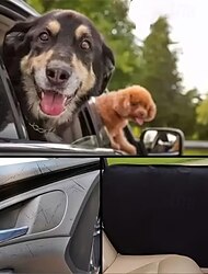 2-delige set autodeurbeschermers, krasbestendig, raambeschermer voor honden, mat van Oxford-stof, bijtbestendige autostoelhoes, veilige en duurzame accessoires voor honden