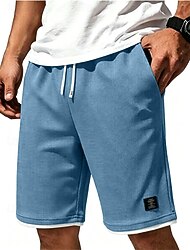 Bărbați Pantaloni scurți Waffle Pantaloni Scurți Pantaloni scurți de vară Pantaloni scurți de plajă Pantaloni scurți casual Buzunar Talie elastică Simplu Confort Respirabil Lungimea genunchiului