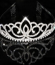 cheap -Crystal Rhinestone Tiaras Headpiece