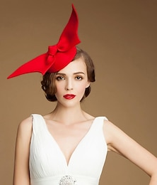 economico -fascinators moda kentucky derby cappello di lana ragazze cappelli da festa/outdoor/matrimonio con ali d'angelo (più colori)
