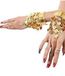 abordables -Accesorios de Baile 1 Brazalete Moneda Borla Mujer Entrenamiento Rendimiento Lentejuelas Metal / Navidad / Decoraciones De Halloween