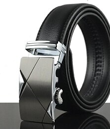baratos -Men's Solid Belt Silver Golden 2023