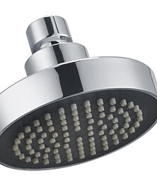 preiswerte -Runder verchromter Duschaufsatz-Spray, eine hochwertige ABS-Silber-Regendusche mit weicher Sprühfunktion