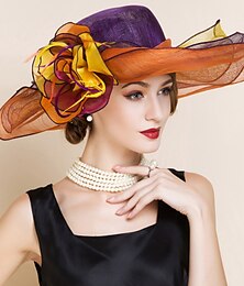 economico -Copricapo Donne Cappelli Matrimonio/Occasioni speciali Lino Matrimonio/Occasioni speciali 1 pezzo
