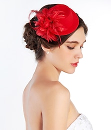 preiswerte -Fascinator mit Kristall-Kentucky-Derby-Hut/Stoff-Kronen-Diademe/Hüte mit 1 Stück Hochzeits-/Party-/Abend-Kopfbedeckung