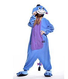 billige -Voksne Kigurumi-pysjamas Nattøj Kamuflasje Esel Dyremønster Lapper Onesie-pysjamas Pyjamas Morsomt kostyme Polar Fleece Cosplay Til Damer og Herrer Jul Pysjamas med dyremotiv Tegnefilm