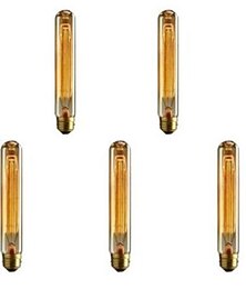 halpa -5kpl t9/t185 40w vintage edison hehkulamput antiikki hehkulamppu e26 e27 putkilamppu nostalginen volframifilamentti kultainen sävytetty lasi teollisuuden seinävalaisimiin riippuvalaisin 220-240v