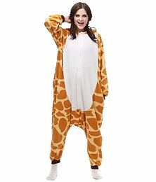 preiswerte -Erwachsene Patchwork Nachtwäsche Tarnfarben Onesie-Kostüm Faschingskostüme Giraffe Pyjamas-Einteiler Kigurumi-Pyjamas Pyjamas Für Herren und Damen Weihnachten Karneval Silvester Karikatur