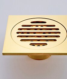 abordables -drain de sol de douche carré en laiton amovible polyvalent aspect invisible drain en alliage de laiton et de zinc 1 pc