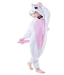 preiswerte -Kigurumi-Pyjamas Ausgefallene Kostüme Onesie-Kostüm Tier Einhorn Pony Warm Schlafanzug Bequem Kinder Unisex Jungen und Mädchen Weihnachten Halloween Karneval Party Leistung Hausbekleidung Verkleiden