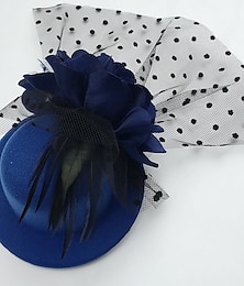 baratos -tecido de penas de tule fascinadores kentucky chapéu derby capacete estilo feminino clássico
