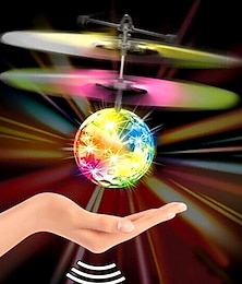 billiga -magisk flygande bollleksak - infraröd induktion rc drönare, disco-ljusled, laddningsbar inomhus utomhushelikopter - för pojkar, flickor, festliga tonåringar&amp; vuxna