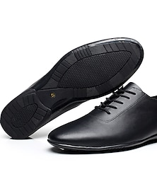 זול -בגדי ריקוד גברים נעליים לטיניות ריקודים סלוניים התאמן בנעלי נעלי ריקוד נעלי אופי בָּחוּץ שטוחות שטוח שרוכים שחור