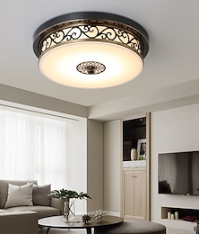 رخيصةأون -30 سم ضوء السقف LED أضواء جبلية فلوش معدن برونز عتيق تقليدي / كلاسيكي ريفي 110-120 فولت 220-240 فولت