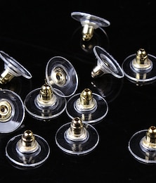 economico -50 pezzi Chiusura / gancio dell'orecchino For Per donna Informale Giornaliero Argento placcato Placcato in oro Bianco