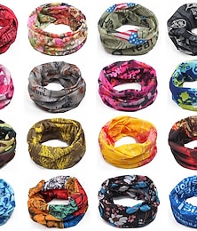 cheap -Neck Gaiter Neck Tube Scarf Bandana Sports Scarf Face Mask Floral Botanical Sunscreen High Breathability (>15,001g) Bike / Cycling Random Colors Winter for Men's Women's Adults' Running Cycling