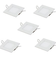 preiswerte -5 Stück 3 W 15 LED-Perlen Leicht zu installieren Einbaulampe Einbauleuchten Instrumententafel-Leuchten Warmweiß Kühles Weiß 85-265 V kommerziell Zuhause / Büro Kinderzimmer / RoHs / ASTM