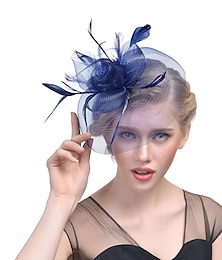 cheap -Tulle / Feather Fascinators Kentucky Derby Hat with 1 Piece Wedding / Special Occasion / Horse Race Headpiece