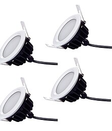 billige -4stk vandtæt IP 66 9w 700-800lm 48 x 5730 SDM LED'er kommerciel belysning downlights i høj kvalitet varm hvid / kold hvid AC220-240V