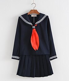 preiswerte -Damen Schüler / Schuluniform Schulmädchen Cosplay Kostüm Für Maskerade Erwachsene oben Rock