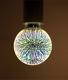 halpa -1 kpl 6 W led-maapallon polttimot LED-hehkulamput 500 lm E26 / E27 G95 35 LED-helmet integroivat LED-koristeelliset tähtitaivaan 3D-tähtikiristysmonivärit 85-265 V / RoHS / CE-sertifioitu