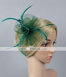 billiga -plast fascinators kentucky derby hatt / blommor med 1 st bröllop / speciellt tillfälle / fest / kväll headpiece