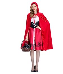 halpa -Pieni Punahilkka Karnevaali puku Mekot Viitta Cosplay-Asut Aikuisten Naisten Nainen loma mekko Joulu Halloween Karnevaali Helppo karnevaaliasu