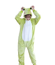 זול -פיג'מות קיגורומי תחפושת מפוארת תחפושת Onesie חיה צפרדע סרט מצוייר חם נוח מבוגרים יוניסקס גברים ונשים חג המולד האלווין (ליל כל הקדושים) קרנבל מפלגה הצגה לבוש בית לְהִתְחַפֵּשׁ