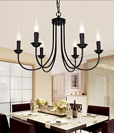 economico -62 cm Stile Candela Lampadari Metallo Finiture verniciate Tradizionale / Classico 110-120V 220-240V