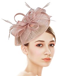 economico -Fascinators kentucky derby cappello fiori copricapo piattino di plastica cappello matrimonio occasione speciale festa/sera giorno delle donne melbourne tazza con copricapo floreale copricapo