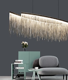 voordelige -100 cm multi-shade lamp inbegrepen kroonluchter gouden hanglamp metalen eiland oliegewreven brons chic&amp; modern luxe vuurwerk 110-120v 220-240v