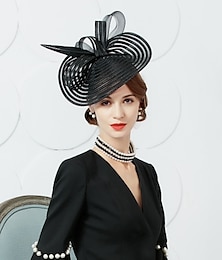economico -fascinators kentucky derby cappello copricapo tulle piuma piattino cappello tea party corsa di cavalli giorno delle signore melbourne tazza con copricapo floreale copricapo