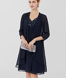 economico -Wrap Shrug da Donna Wraps da Madre Cappotti  Giacche Elegante Protezione Solare Manica 3/4 Chiffon Wraps da Sposa Per Ufficiale Primavera  Autunno vestire per impressionare