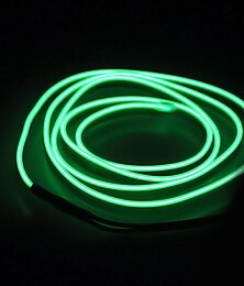 economico -5m luci stringa 0 led el 1pc filo elettroluminescente neon autoadesivo impermeabile bianco rosso blu