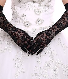 cheap -Lace Opera Length Glove Bridal Gloves / Party / Evening Gloves With Lace Wedding / Party Glove
