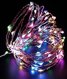 billige -ZDM® 10 m Lysslynger 100 LED SMD 0603 1pc Varm hvit Kjølig hvit Rød Vanntett USB Fest 5 V USB-ladet