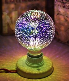 economico -1pc 5 w lampadine a globo led lampadine a filamento led 450 lm e26 / e27 g95 28 perline led integrate led decorativo stellato 3d starburst multi-colori 85-265 v