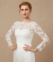 abordables -Robe longue à manches longues en dentelle/tulle pour femme, tenue de mariage/fête/soirée, avec appliques/boutons, pour impressionner, 2025