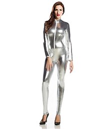 economico -Tute Zentai Lucide Costume Cosplay Catsuit Costume di Carnevale Tuta Intera Per uomo Per donna Sesso Costume Sexy Tinta unita Spandex Latex Costume per Halloween Mascherata Adulti