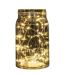 お買い得  -2 メートル led フェアリー ストリング ライト 100 個 20leds 銅線ライト マルチ カラー パーティー ホリデー ウェディング ホーム パーティー 寝室 ギフト 装飾