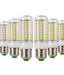halpa -6kpl 7 W LED-maissilamput 600-700 lm E14 E26 / E27 72 LED-helmet SMD 5730 Koristeltu Lämmin valkoinen Kylmä valkoinen 220-240 V / CE